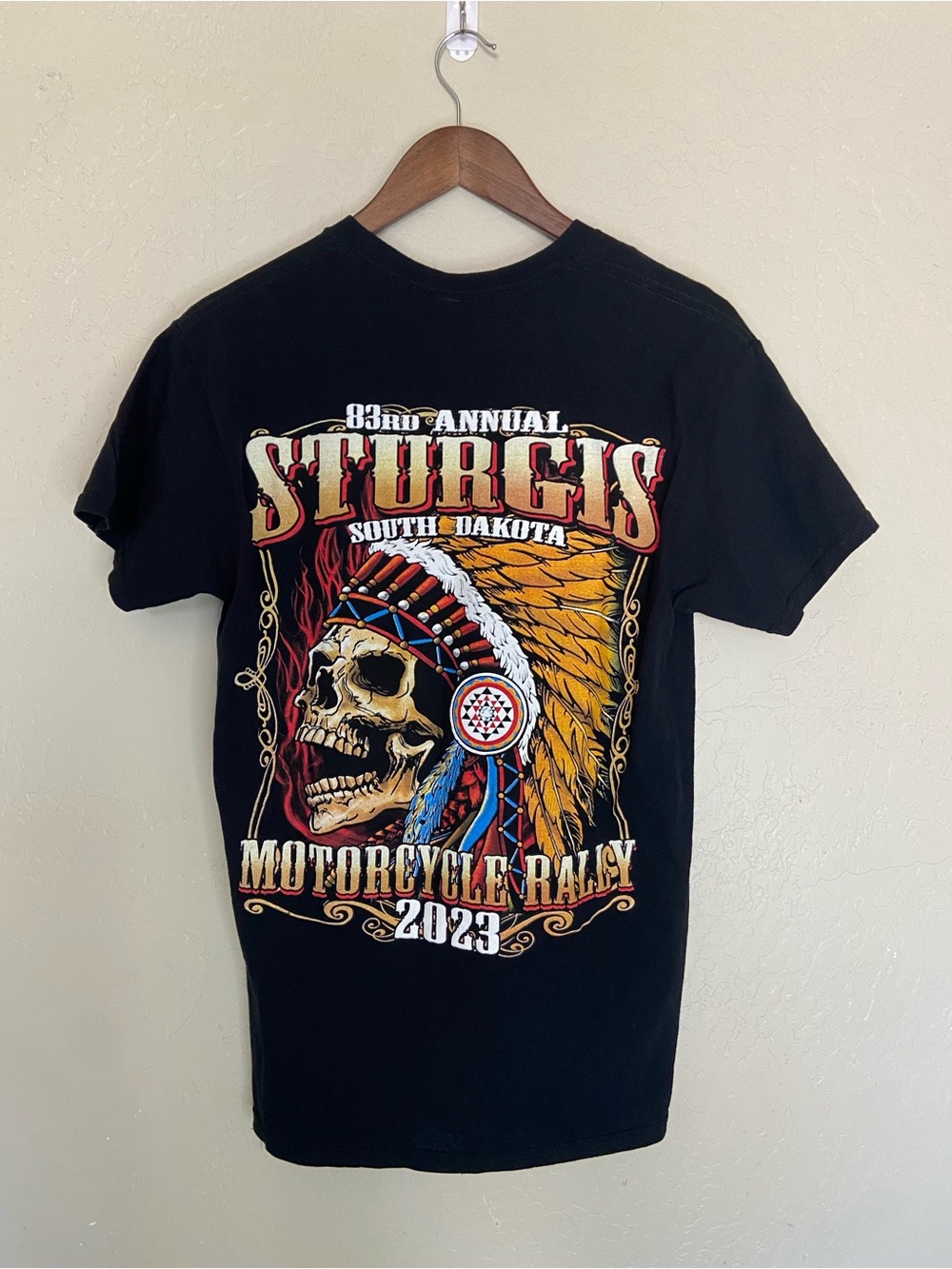 Gildan Black Sturgis 2023 Motorcycle Rally Graphic Tee